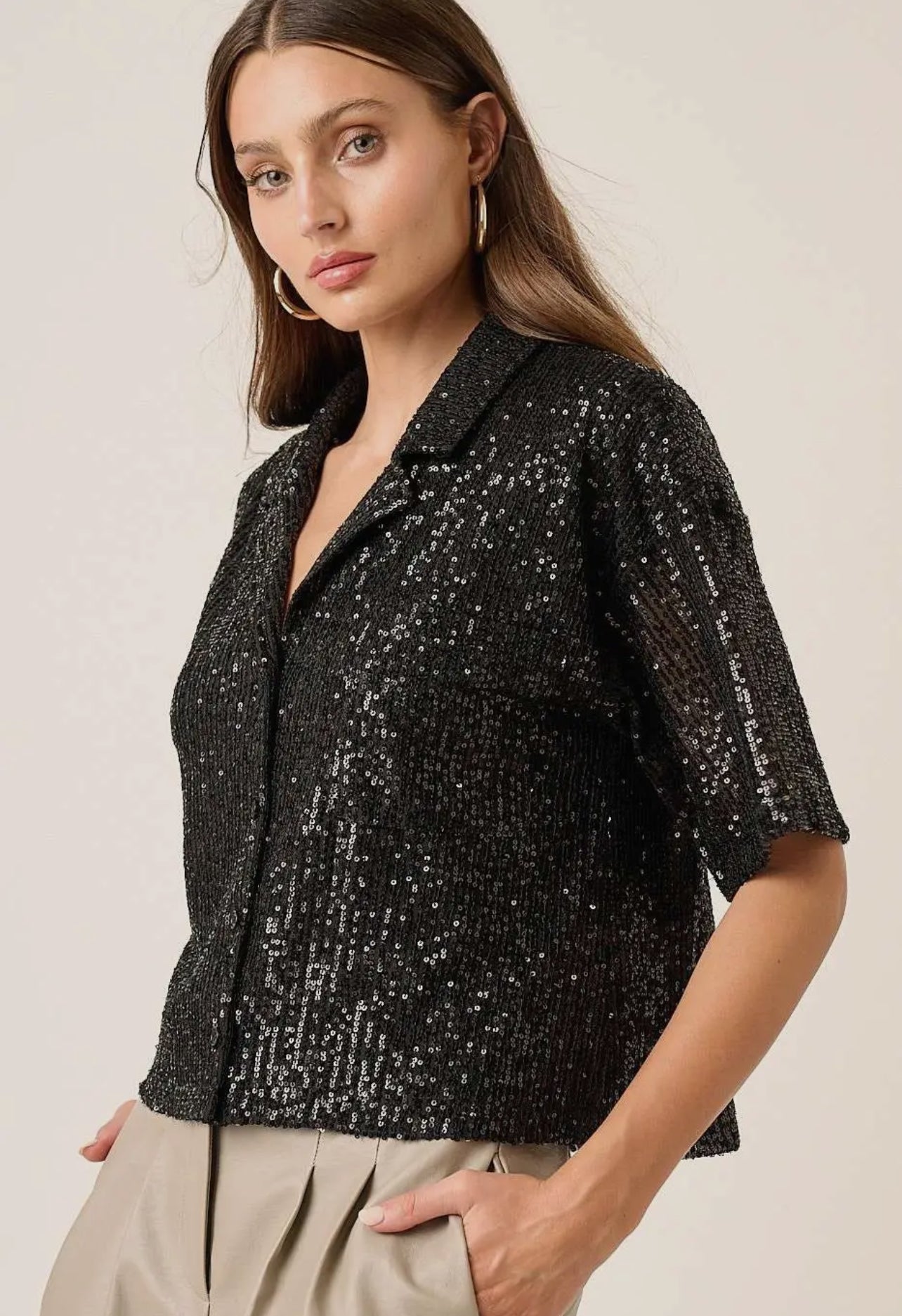 Sequin Nights Top