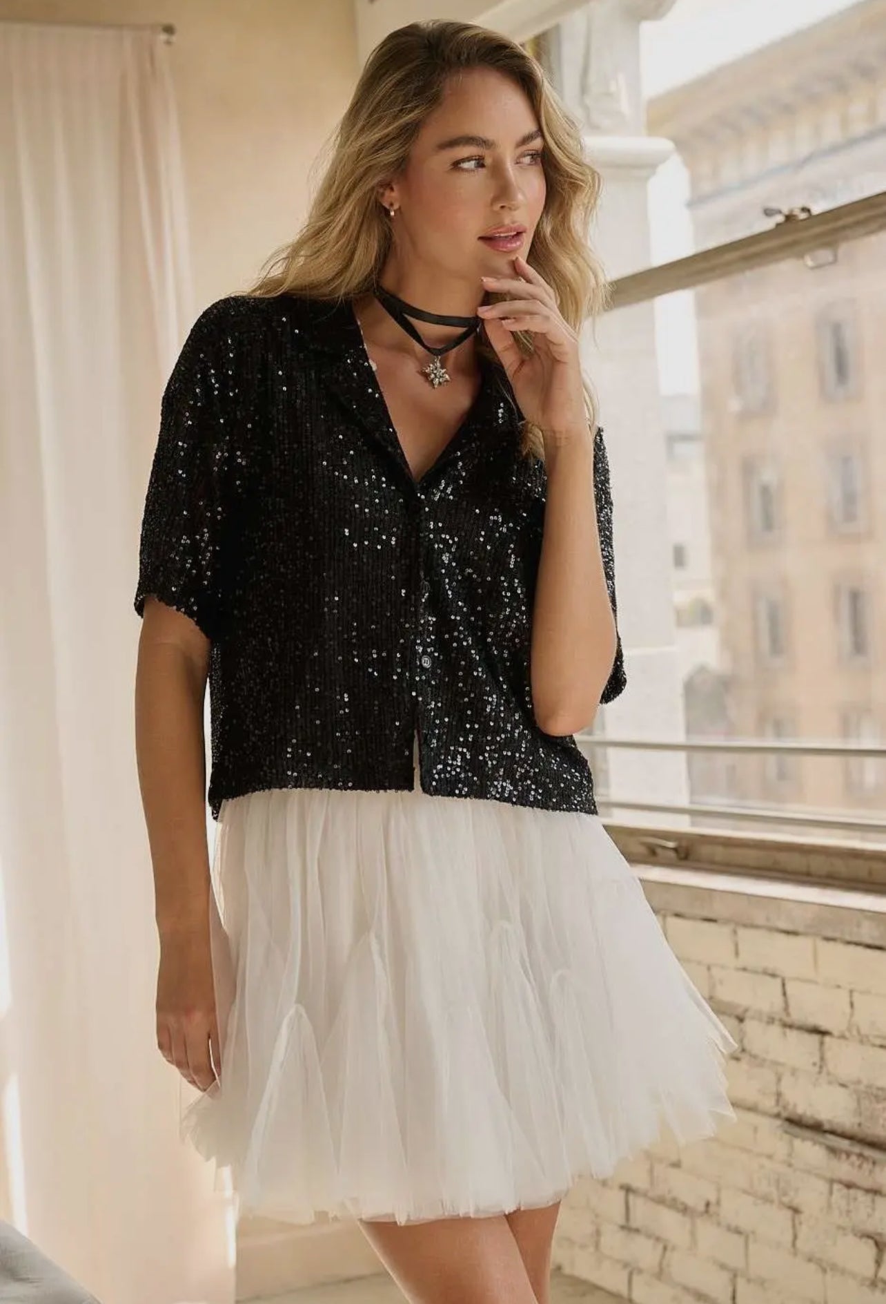 Sequin Nights Top