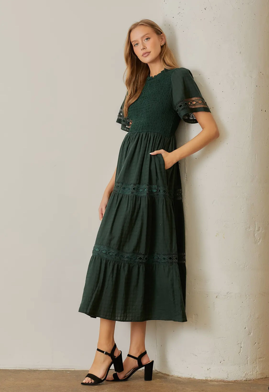 Hunter Green Maxi Dress