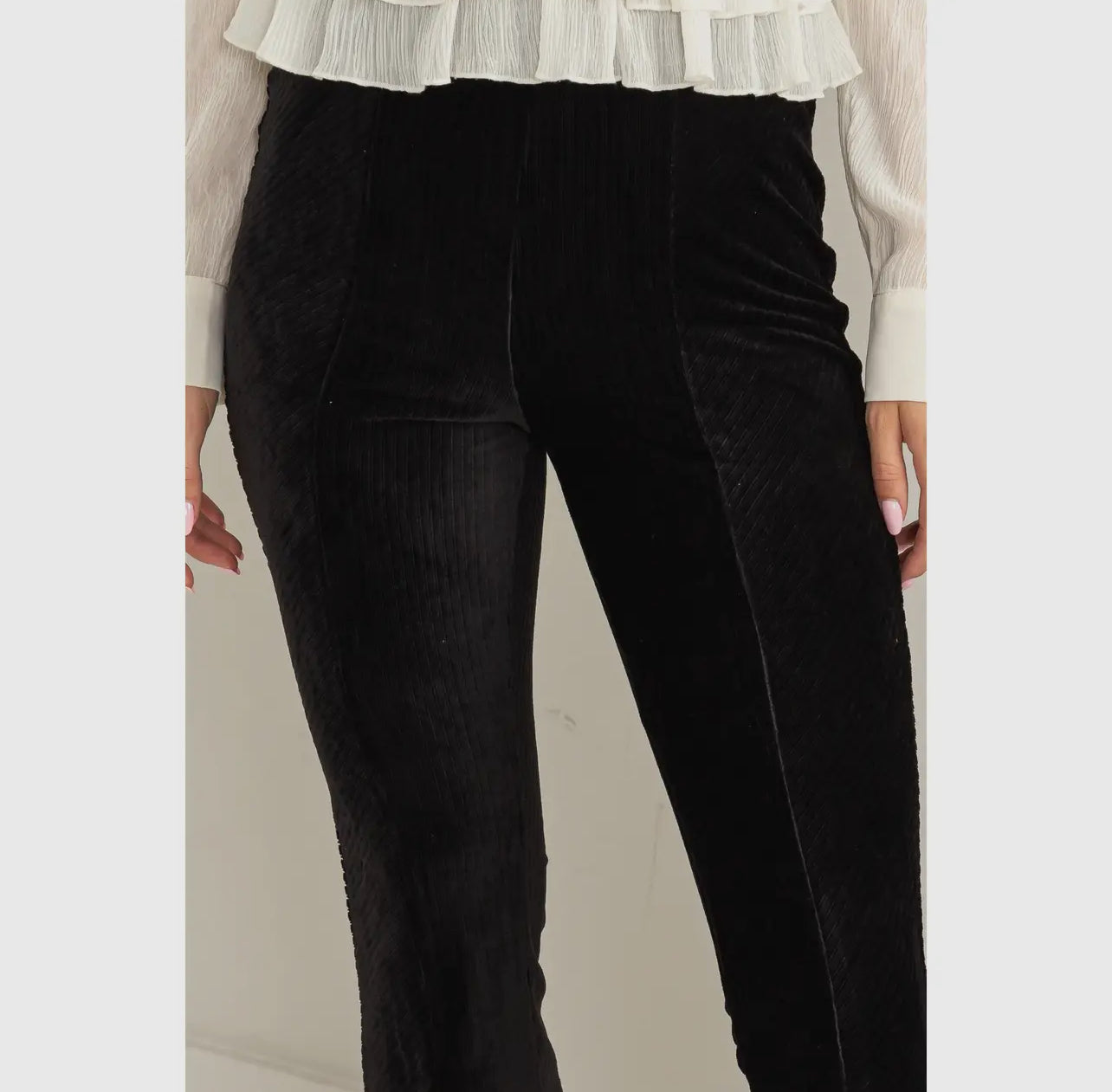 Velour Striped Pant