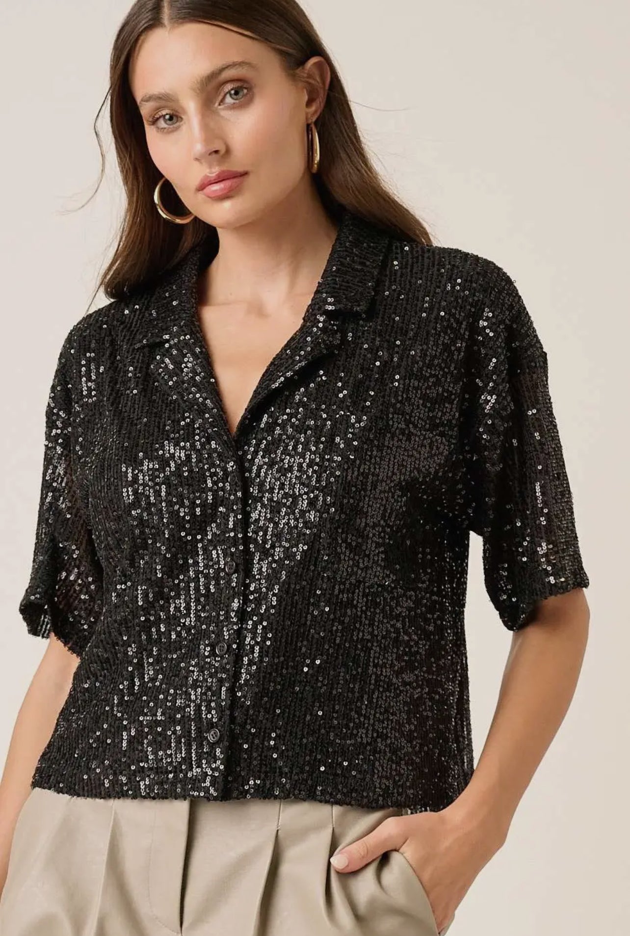 Sequin Nights Top