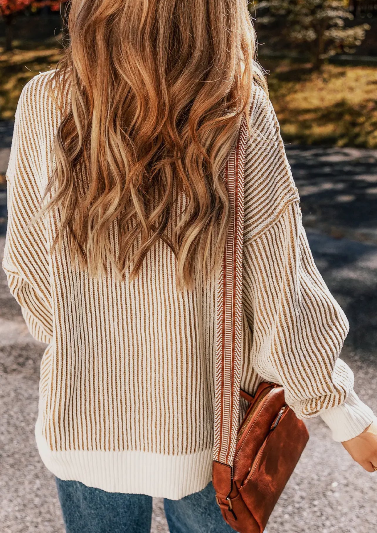 Relaxed Contrast Sweater