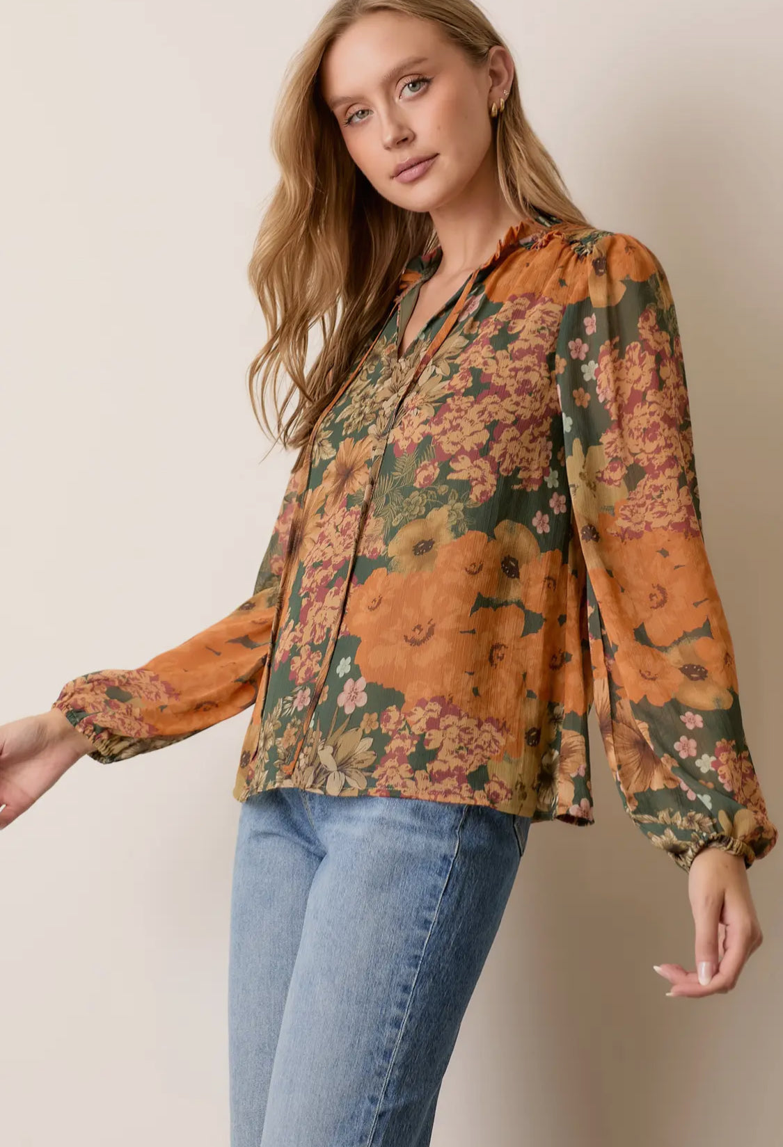 Multi Floral Blouse