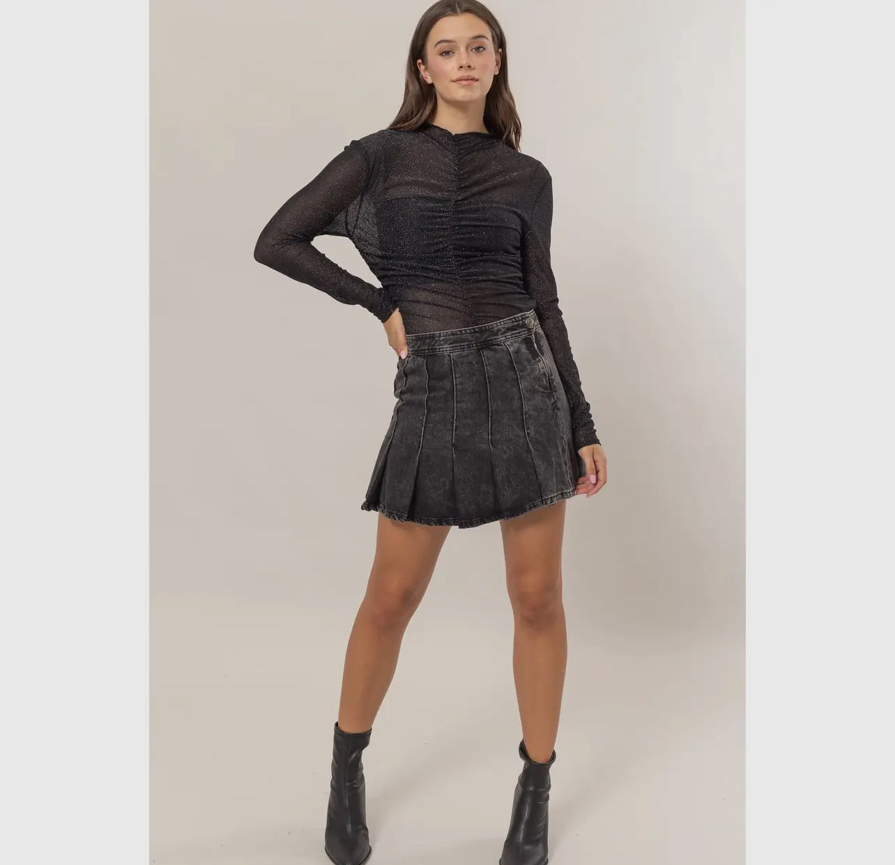 Lurex Mesh Top