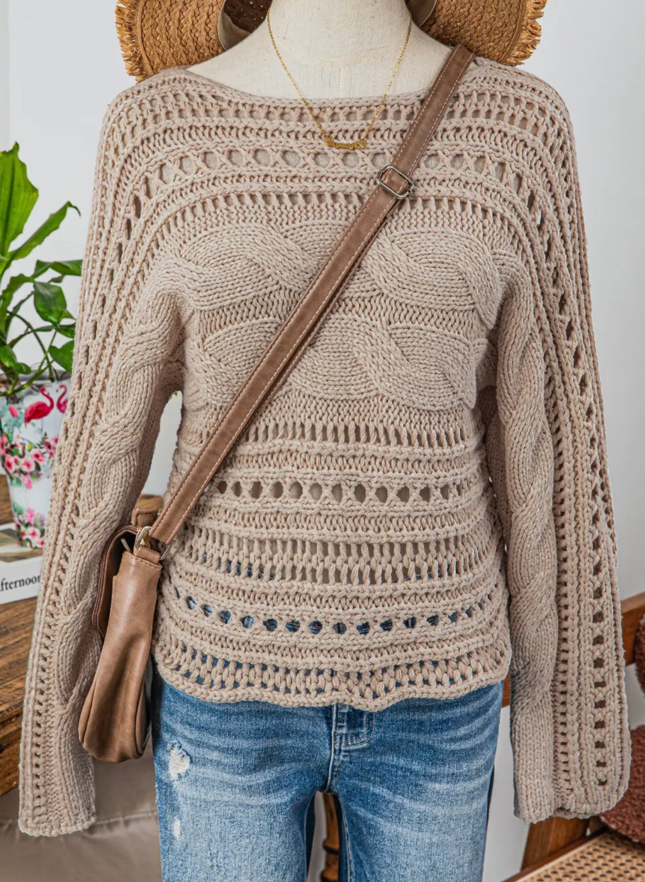 Chunky Cable Knit Sweater