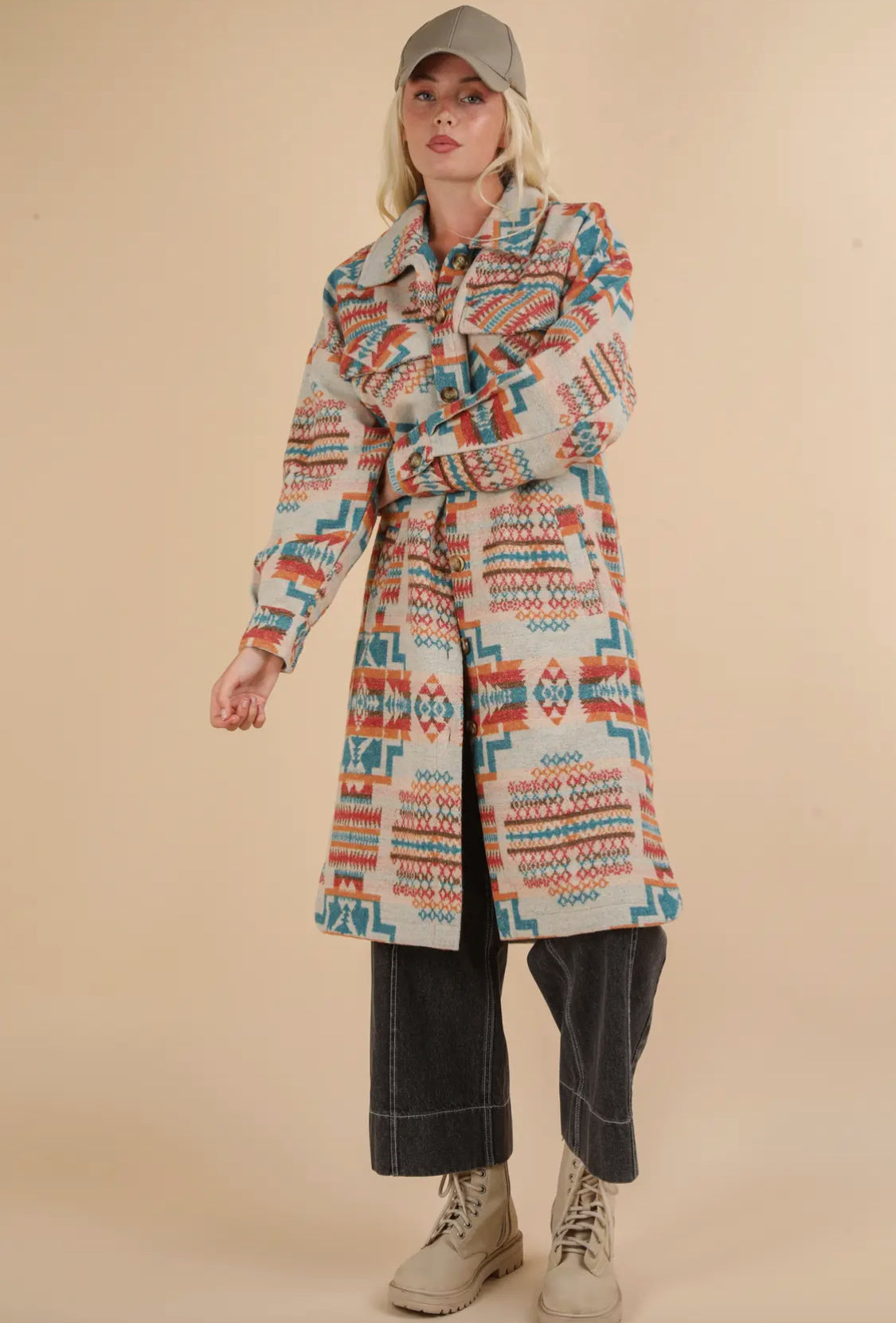 Long Aztec Shacket