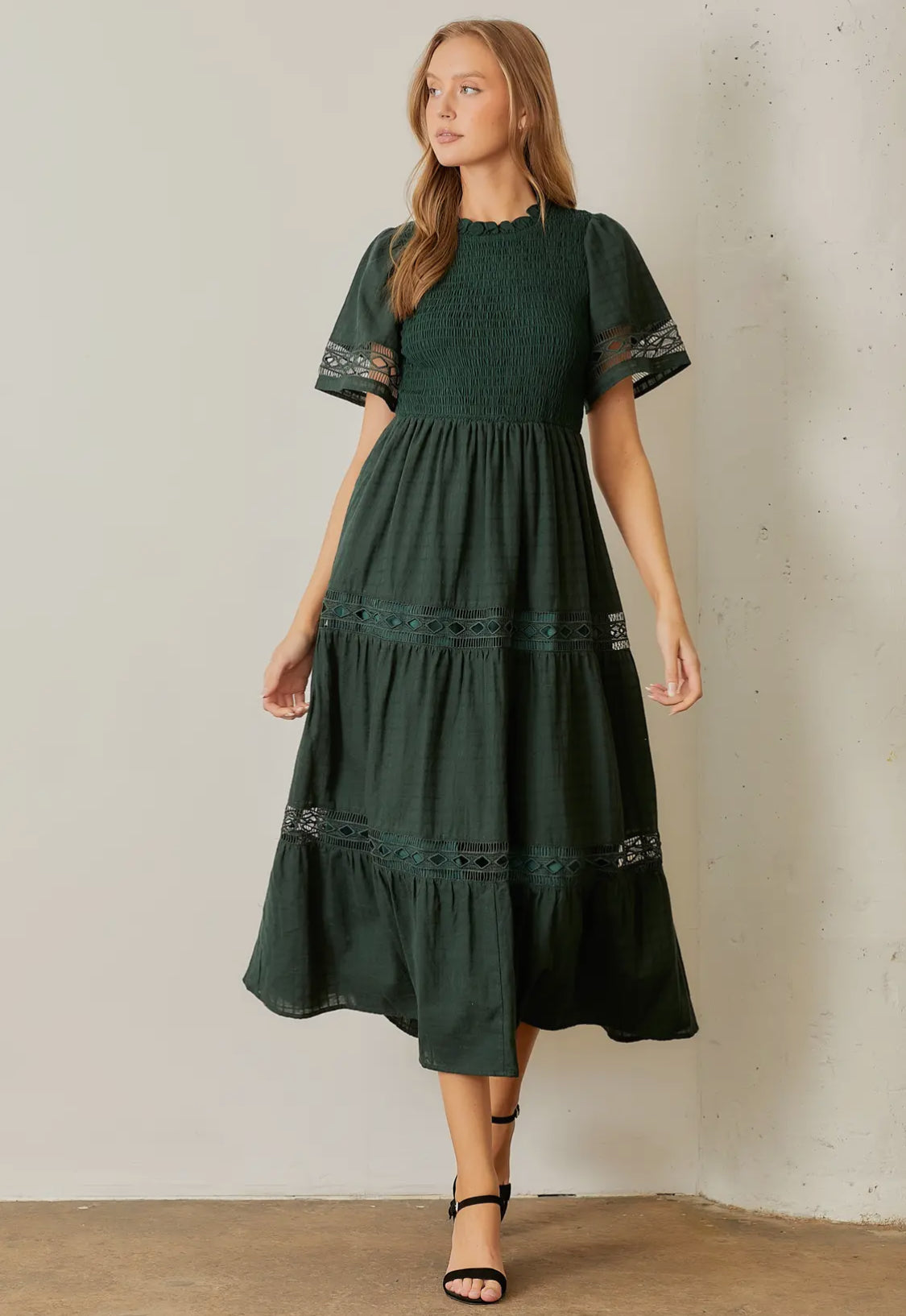 Hunter Green Maxi Dress