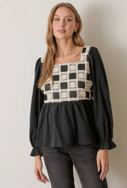 Crochet Panel Top