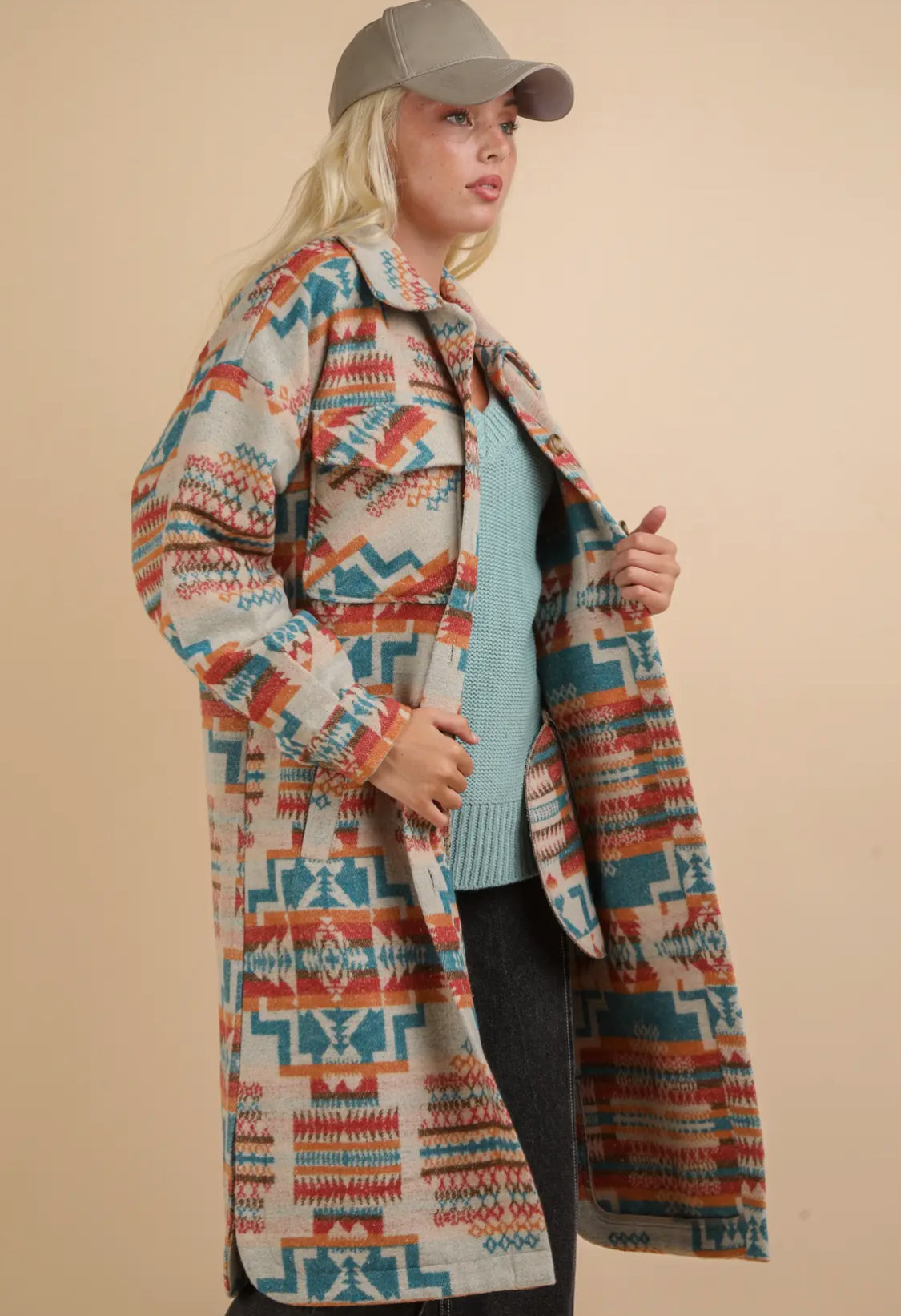 Long Aztec Shacket