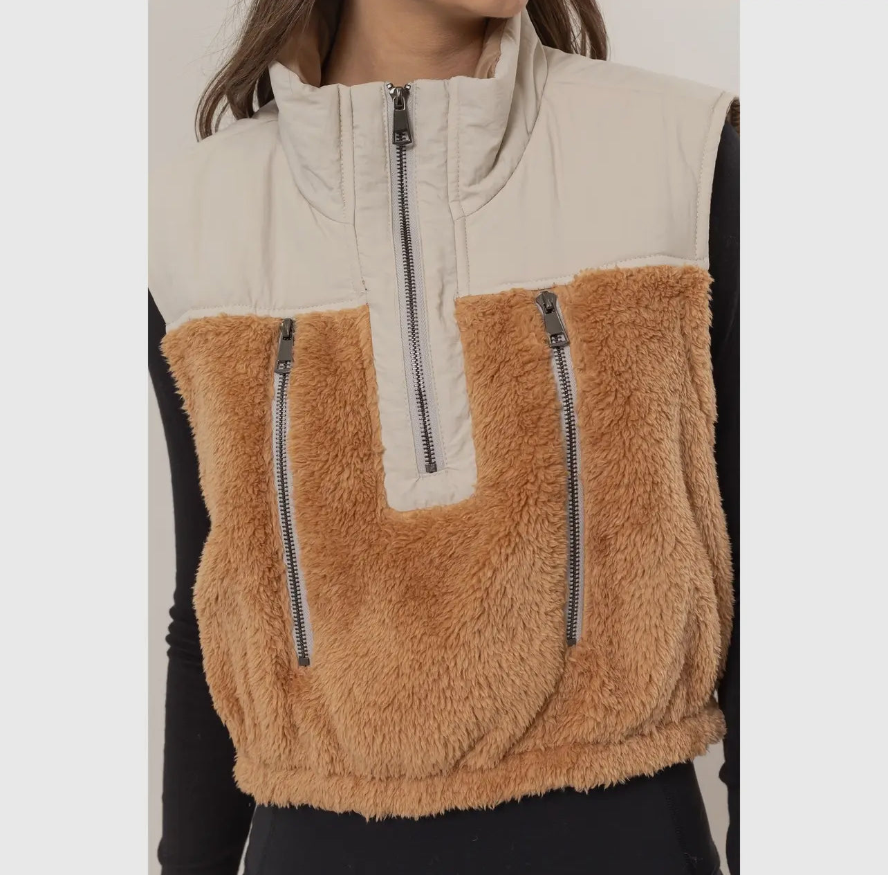 Faux Shearling Vest