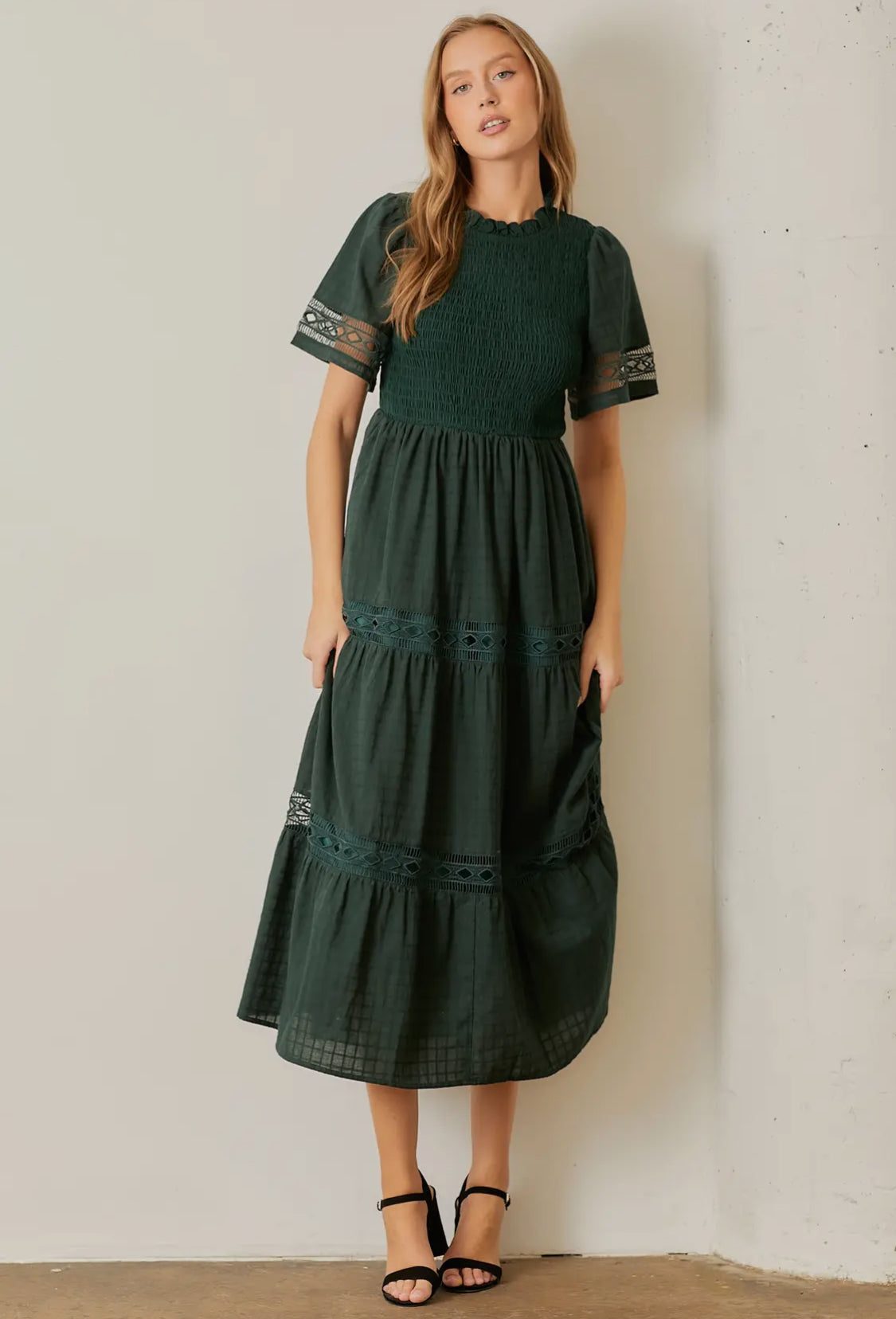 Hunter Green Maxi Dress