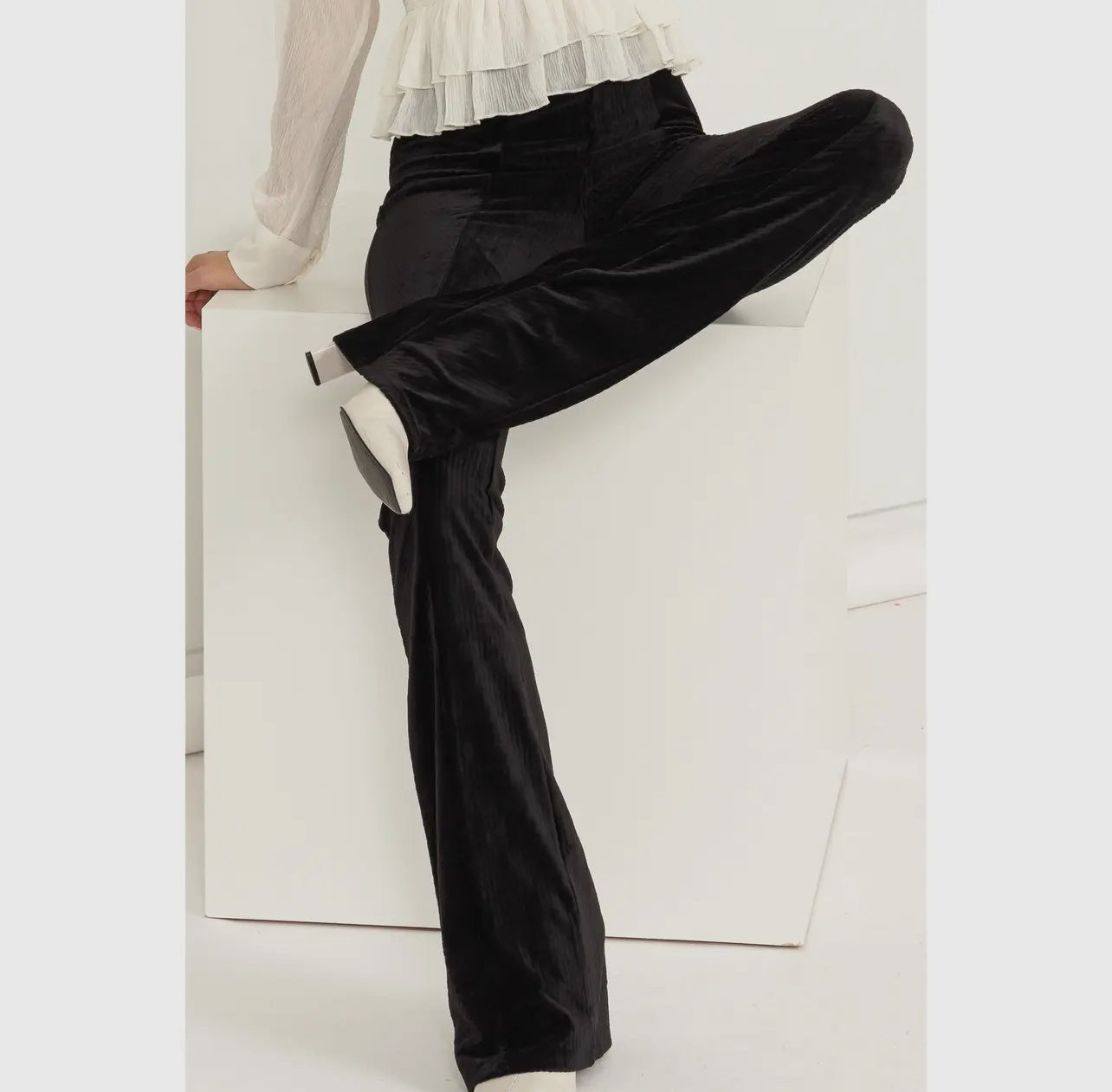 Velour Striped Pant