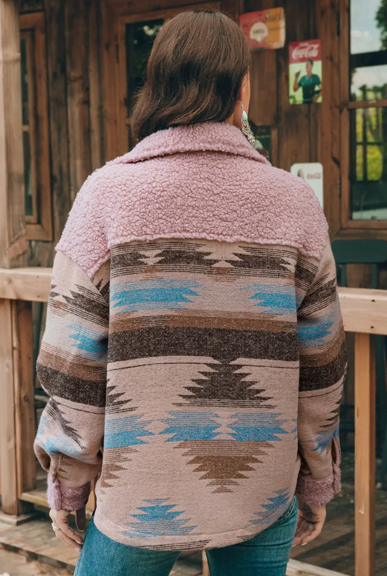 Pink Aztec & Sherpa