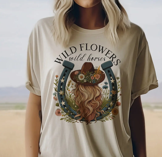 Wildflowers & Wild Horses Tee